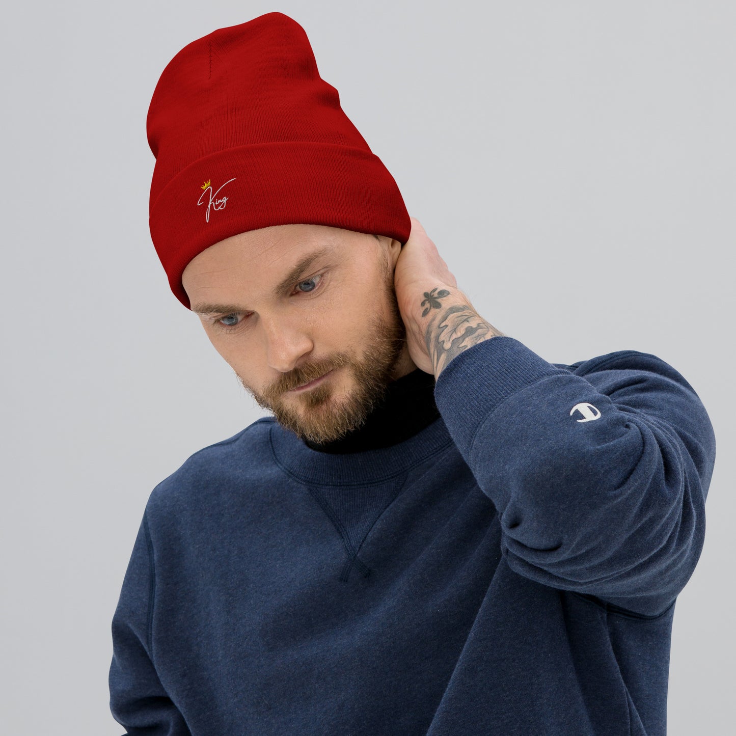 "King" Embroidered Beanie