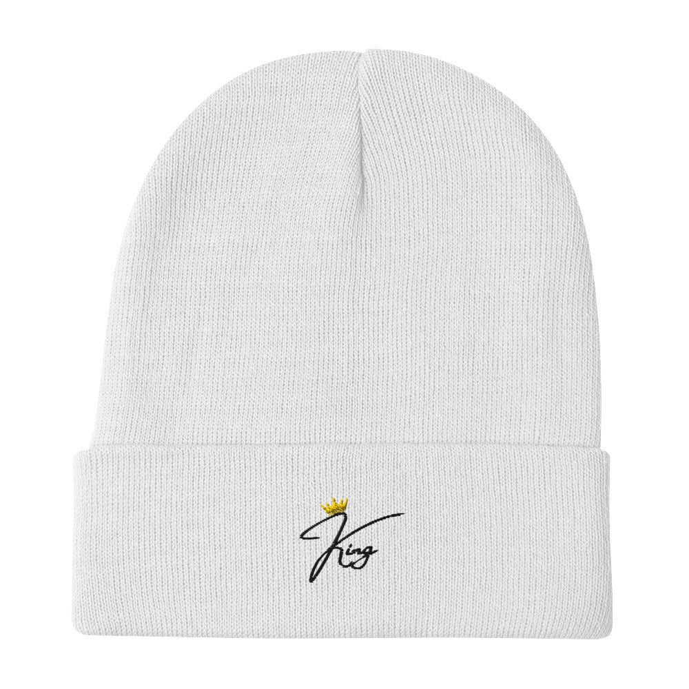 "King" Embroidered Beanie